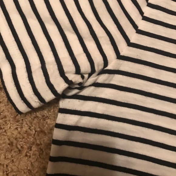 J.Crew Factory stripe sequin bird graphic tee size M - Picture 5 of 5